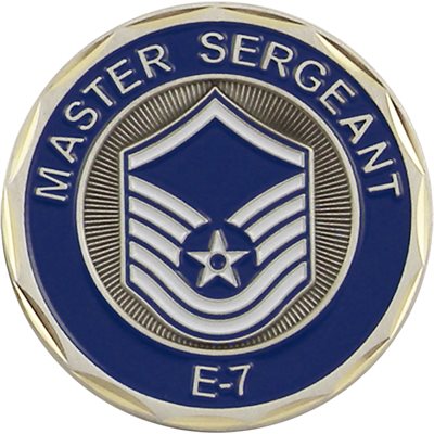 U.S Army First Sergeant E-8 Challenge Coin Eagle Crest 