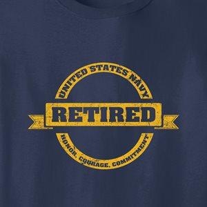 T / NAVY RETIRED HONOR COURAGE@