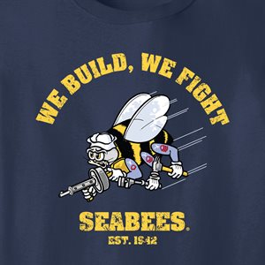 T / SEABEES WE BUILD WE FIGHT EST.1942@