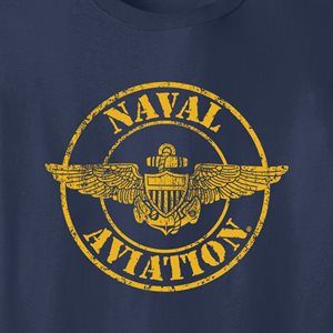 T / NAVAL AVIATION DISTRESSED(GOLD)@