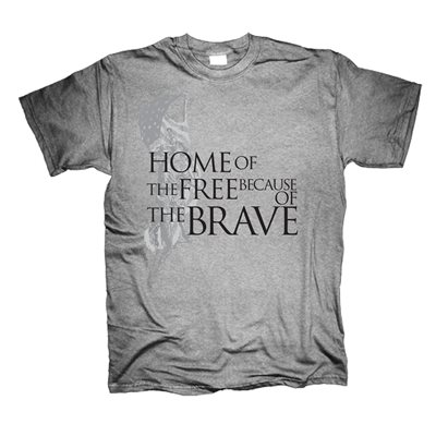 TEE-3850 HOME OF THE BRAVE SGY 3XL
