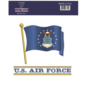 DEC-U.S. AIR FORCE WAVY FLAG (5-1 / 2 X 6")#(DX12)