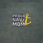 EMB - PROUD NAVY MOM W / ANCHOR 
