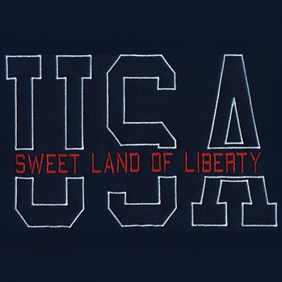EMB- USA SWEET LAND OF LIBERTY (FULL FRONT)