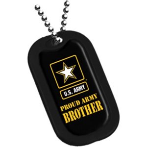 DOG TAG-PROUD ARMY BROTHER[LX]