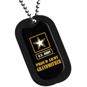 DOG TAG-PROUD ARMY GRANDMOTHER (DX19)
