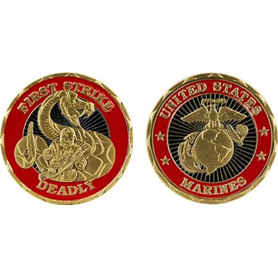 COIN-MARINES FIRST STRIKE DEADLY USMC MADE 
