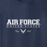 T / US AIR FORCE W / LOGO & DATE (WHT) 