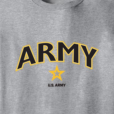 T / ARMY W / LOGO (BLK W / GLD OUTLN) 