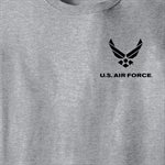 T / US AIR FORCE W / LOGO L / C (BLACK) @