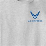 T / US AIR FORCE W / LOGO L / C (ROYAL) @