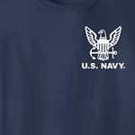 T / U.S. NAVY L / C (WHT) @