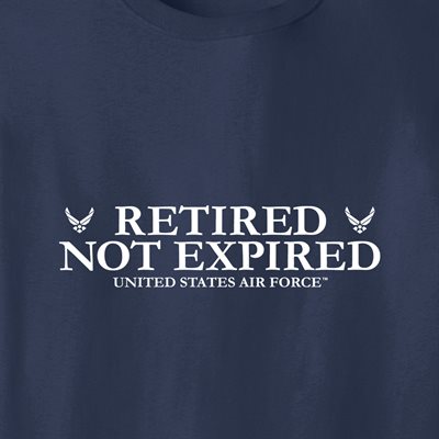 T / AIR FORCE RETIRED NOT EXPIRED (WHT) 