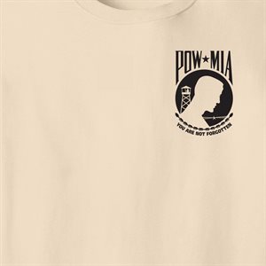 T / POW MIA LEFT CHEST (BLK PRNT)