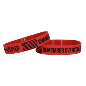 WRSTBND-RED (REMEMBER EVERYONE DEPLOYED)