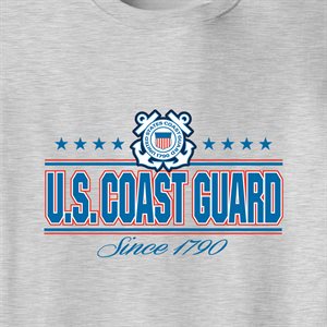 T / US COAST GUARD COLLEGIATE LOGO (STRAIGHT)