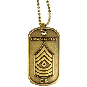 DOG TAG- E-8 FIRST SERGEANT(DX14)