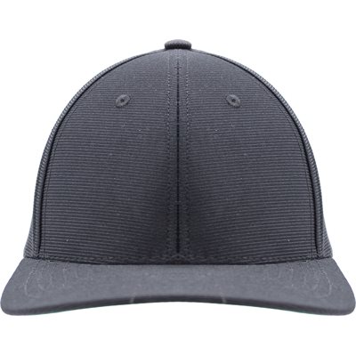 CAP-BLACK,6P,8 STI,GRN UNDERVS