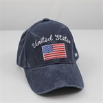 CAP- UNITED STATES AMER. FLAG (WASHED NAVY) [LX]**SRI**