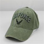 CAP-AIR FORCE W / LOGO 3-D TEXT OD