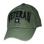 CAP-VETERAN W / ARMY STAR 3-D (OD)[LX]
