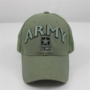 CAP-ARMY W / STAR (ODGRN MESH)