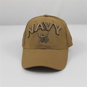 CAP-NAVY W / LOGO (COYOTE MESH) (DX)