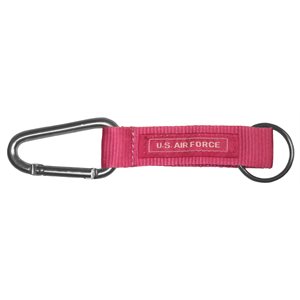 KEYCHAIN-US AIR FORCE W / CARABINER (PNK)[DX19]