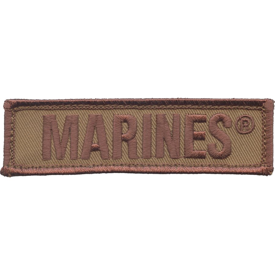 PATMARINES BACK PANEL STRIP KHAKI (3.75 X 1) H & L