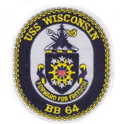 PAT-USS WISCONSIN (BB-64) 5"
