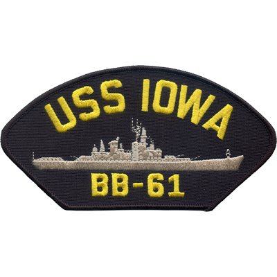 W / USS IOWA (BB-61) (LX) @